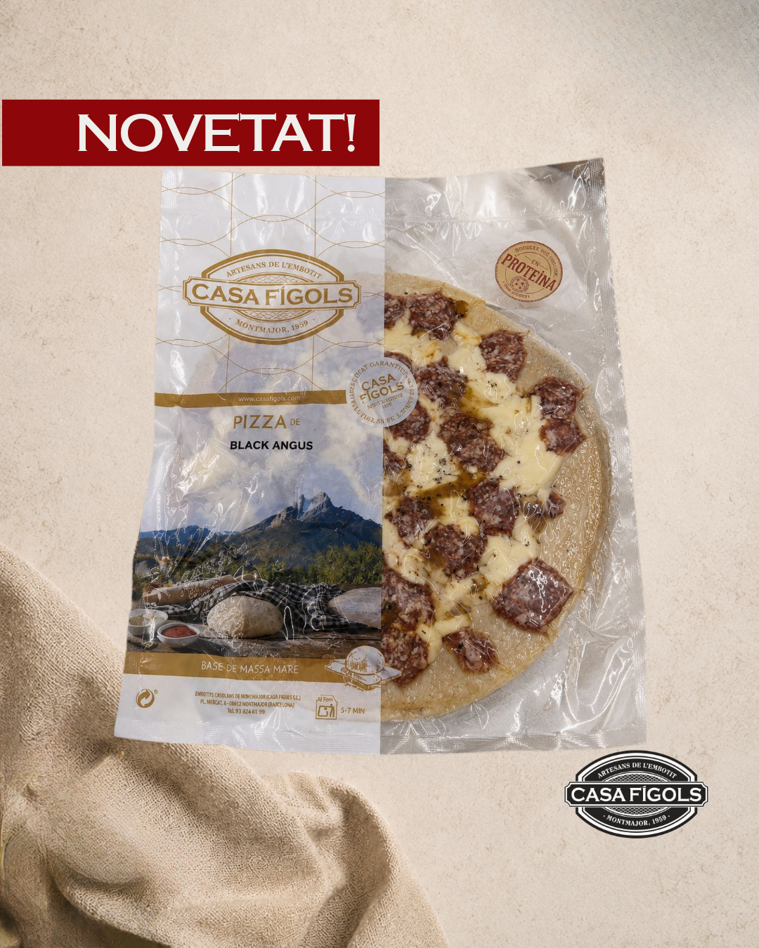 Pizza de Black Angus